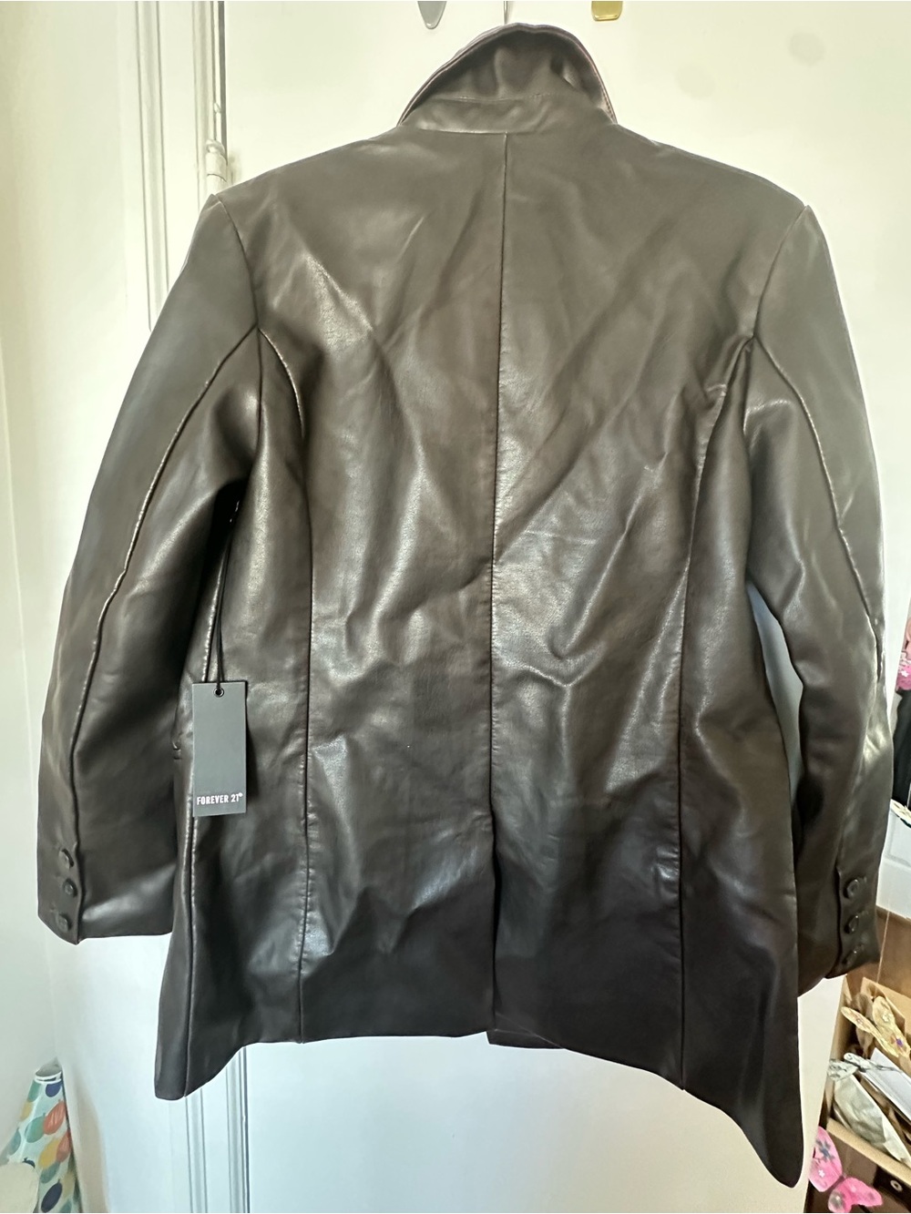 Forever 21 women’s Dark Brown Leather Jacket